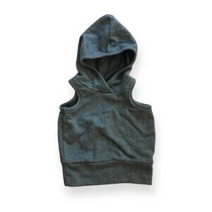 Little Wedgies blue sleeveless hoodie
